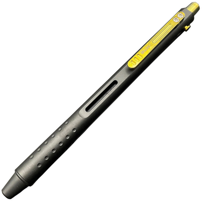 Divot Push Pen Black/Gold