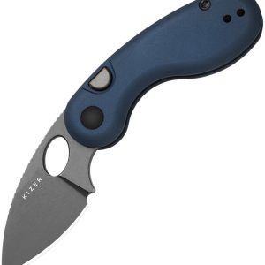 Microbe Button Linerlock Blue