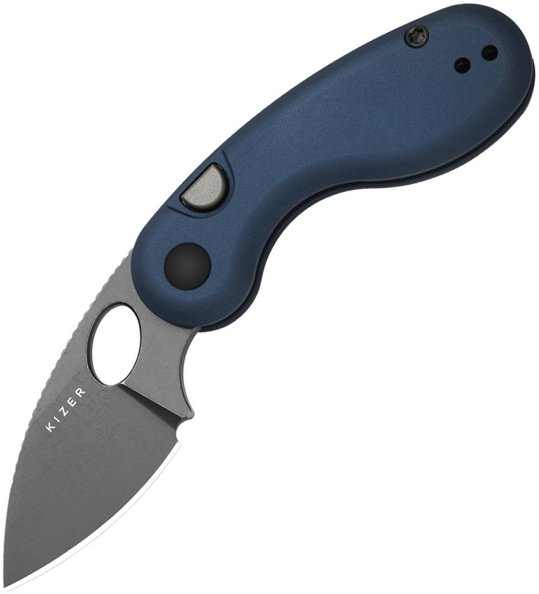Microbe Button Linerlock Blue