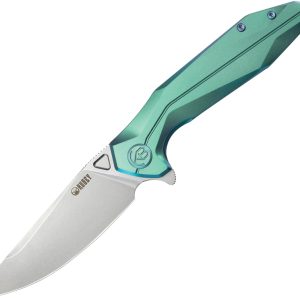 Nova Framelock Green Titanium