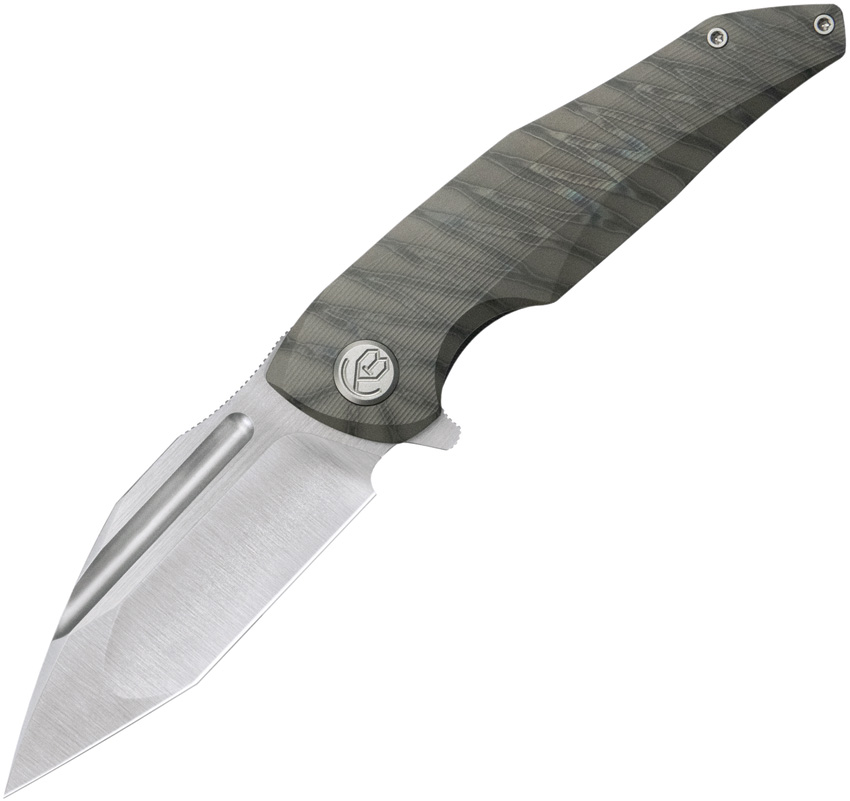 Navigator framelock. Flamed Ti