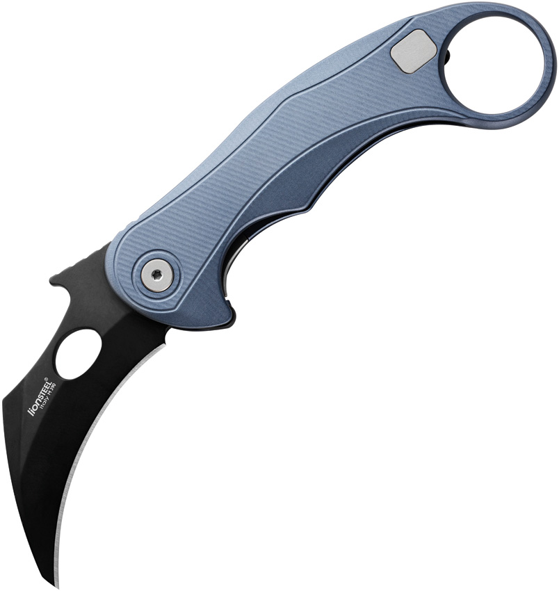 LEone Mid Framelock Blue PVD