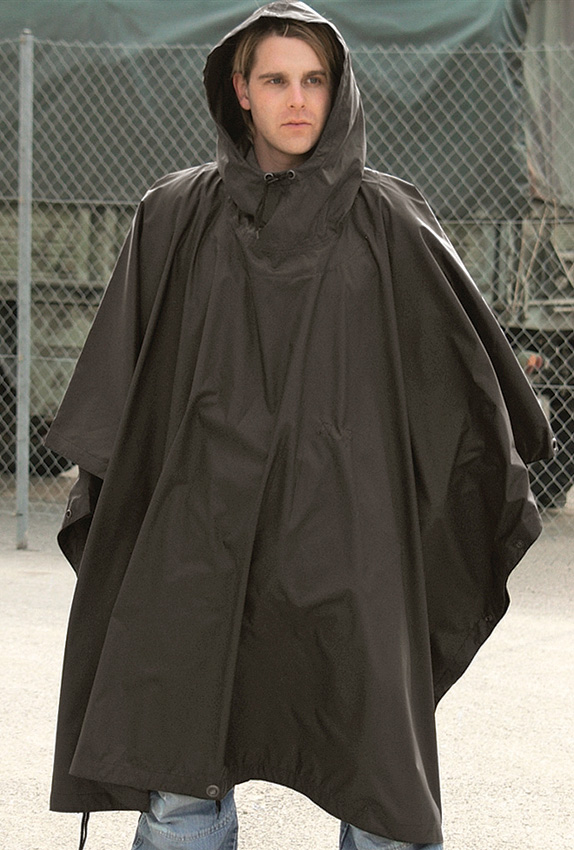Mil TecBlack Ripstop Poncho