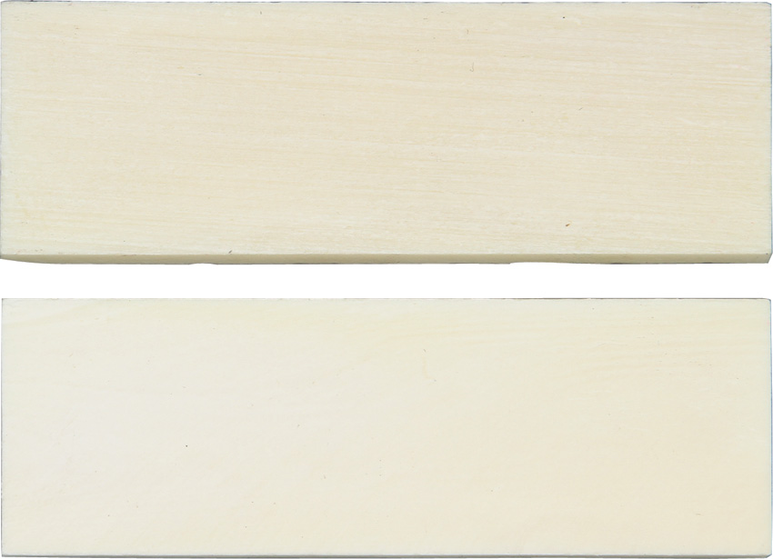 Knife Scales White Smooth Bone