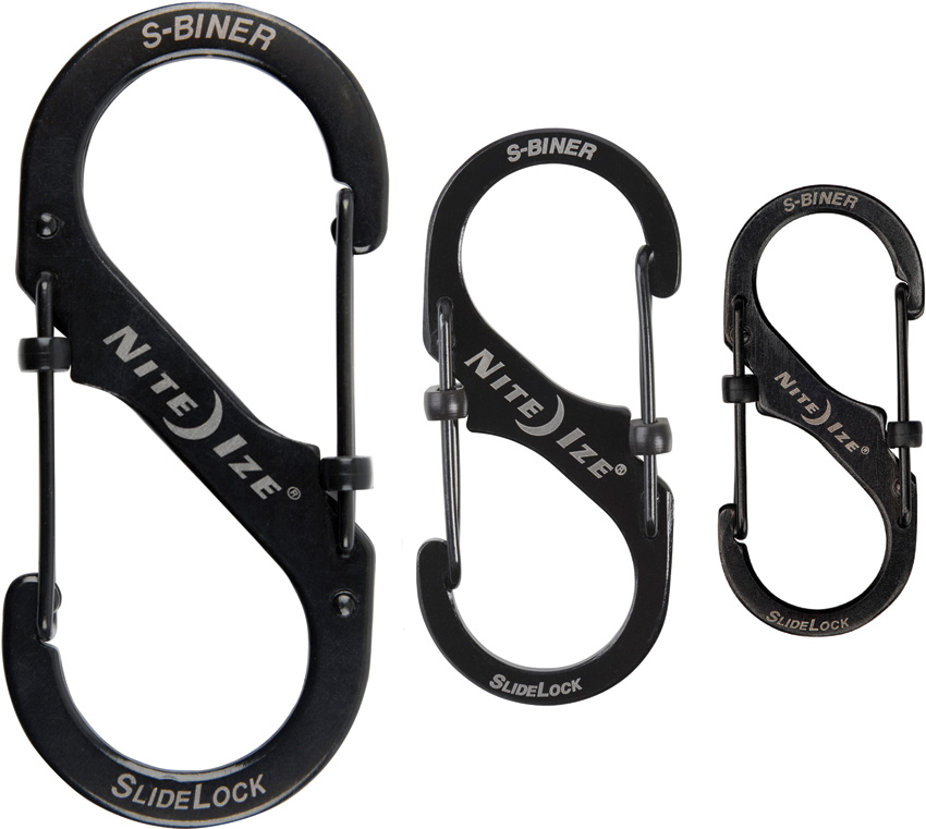 S-Biner Three Pack Black