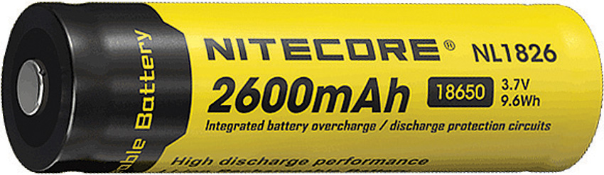 Rechargable 18650 Battery 2600