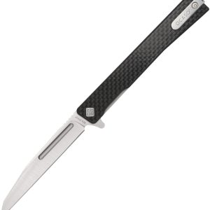 Solstice Linerlock Wh CF Satin