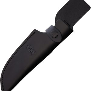 Recurve Black Leather Sheath