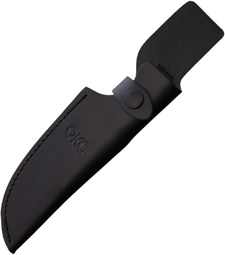 Recurve Black Leather Sheath