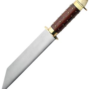 Seax Studded Wooden Handle