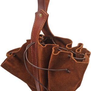 Medieval Drawstring Bag Brown