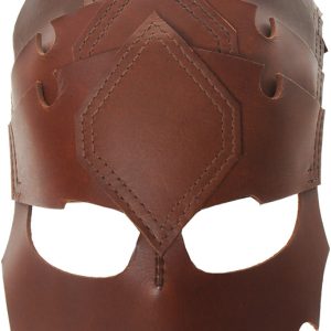Leather Viking Spine Helmet