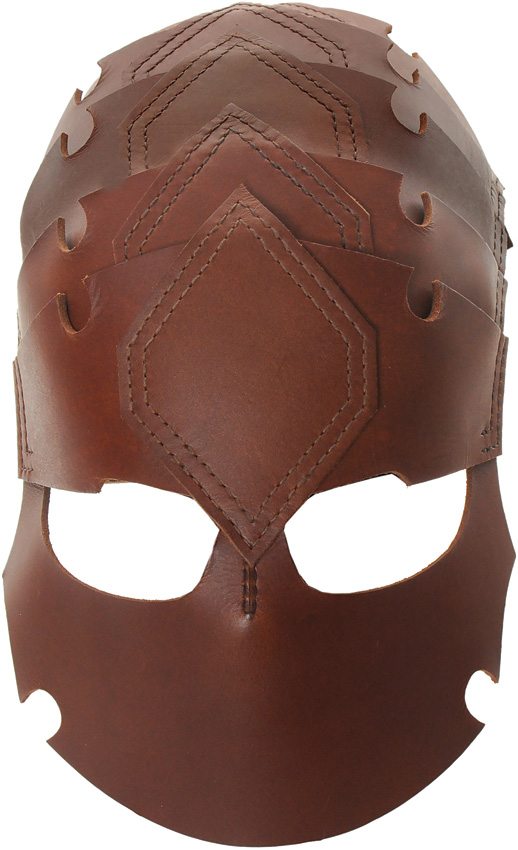Leather Viking Spine Helmet
