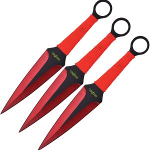 Throwing Knife Set Red