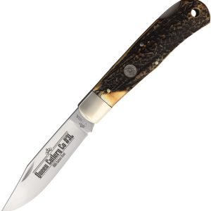Lockback Burnt Stag Horn