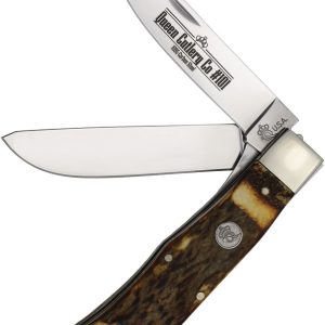 Two Blade Lockback Stag