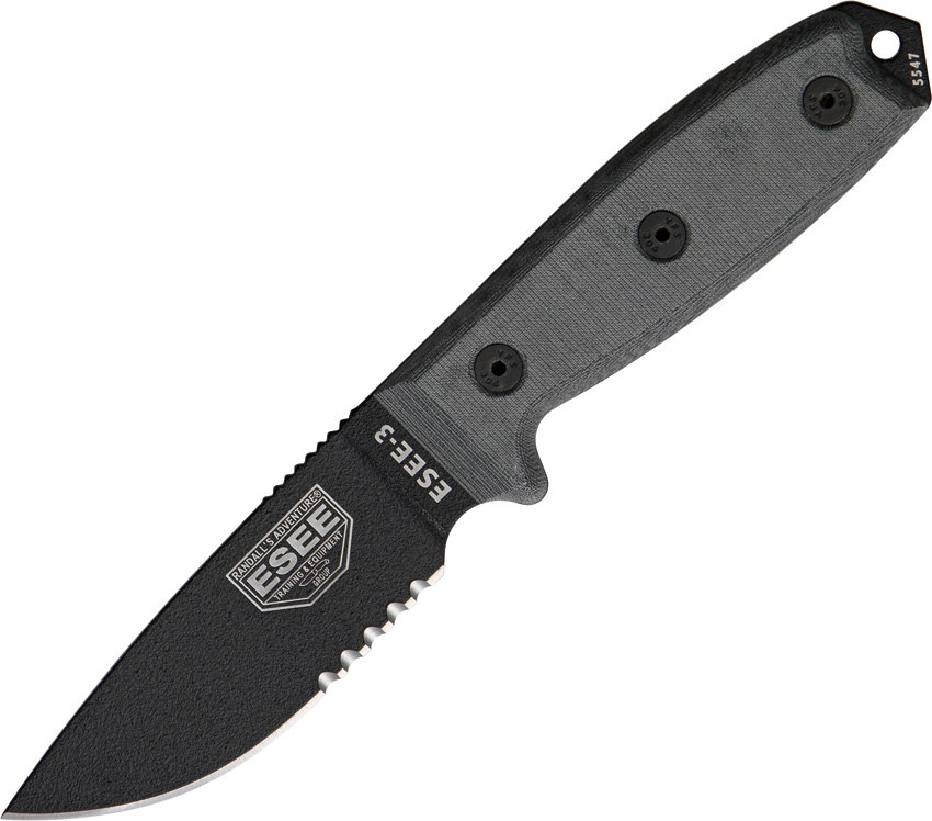 Model 3 Part Serrated