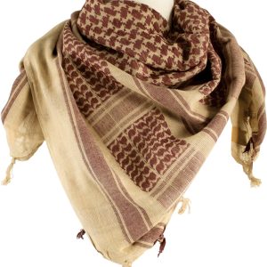 Shemagh Head Wrap Tan/Brown