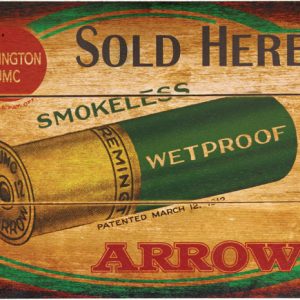 Arrow Sold Here Wood Sign