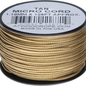 Micro Cord 125ft Tan