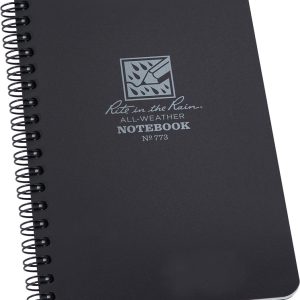 Side Spiral Notebook Black