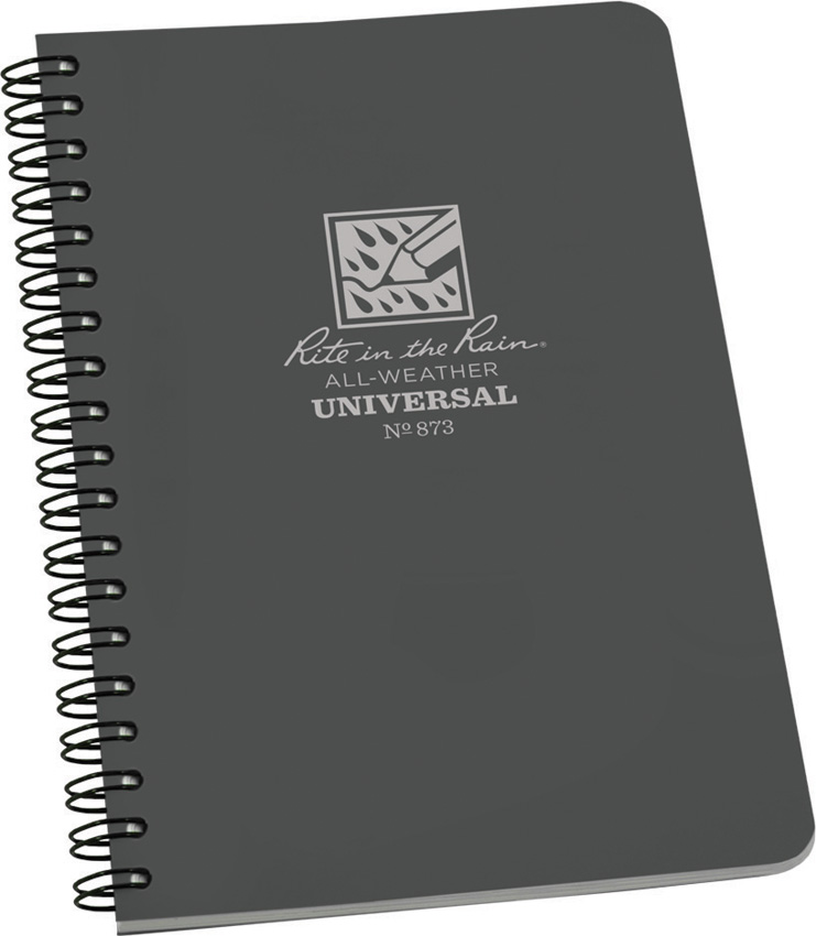 Side Spiral Notebook Gray