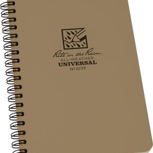 Side Spiral Notebook Tan