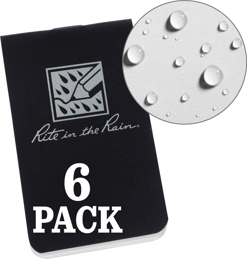 OTG Notebook Black- 6pk