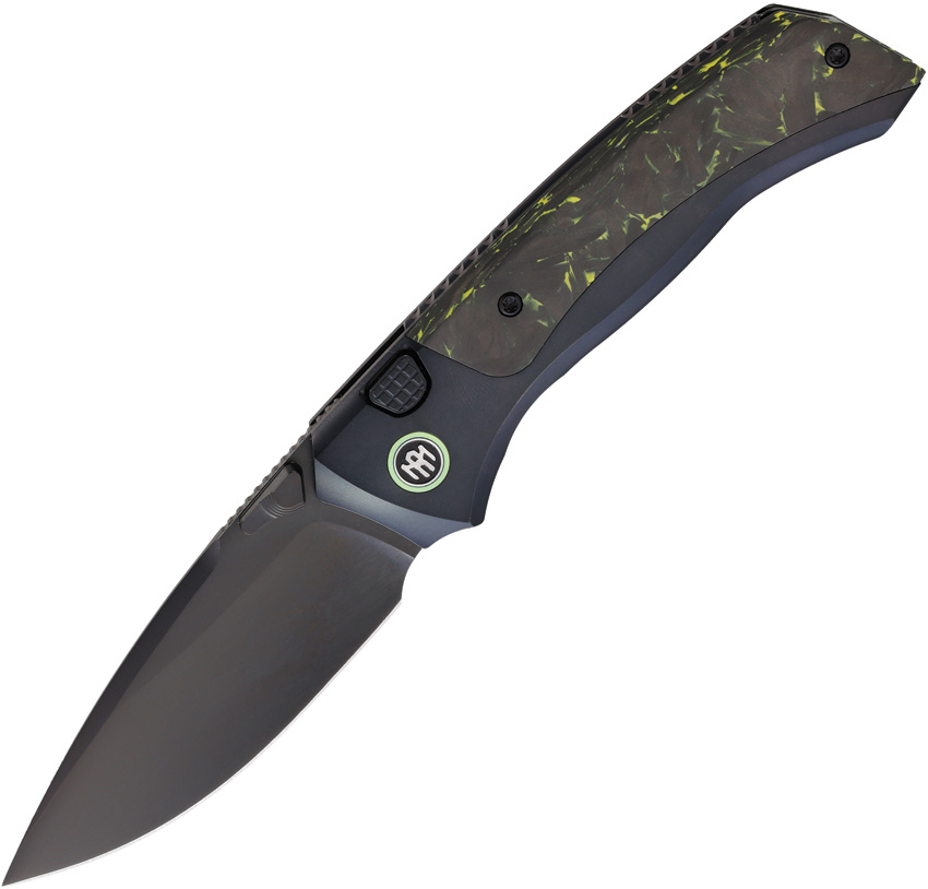 Steed Button Framelock Yel CF