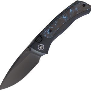 Steed Button Framelock Bl CF