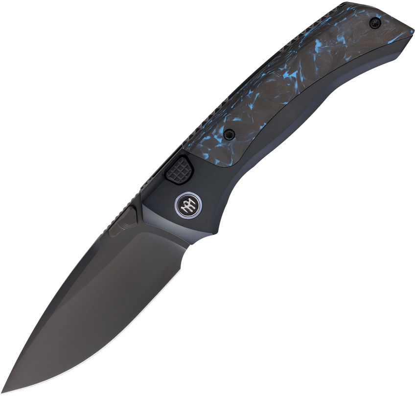 Steed Button Framelock Bl CF