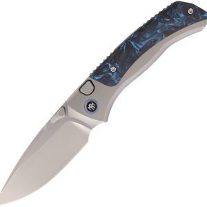 Steed Button Framelock Blue