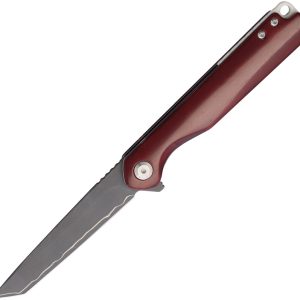 Linerlock Damascus Red