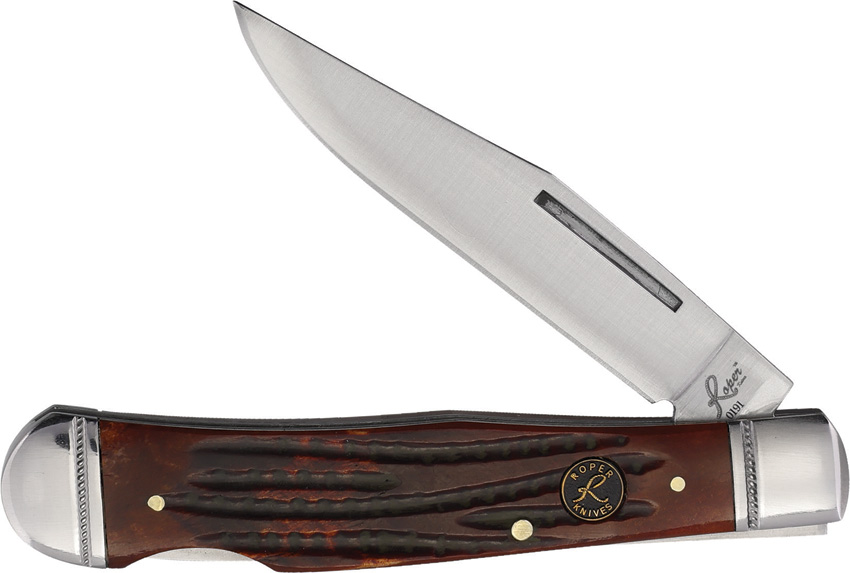 Lockback Trapper Brown Bone