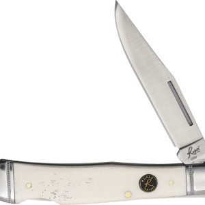 Lockback Trapper White Smooth