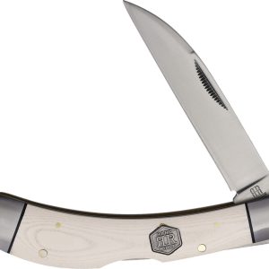 Lockback White Micarta