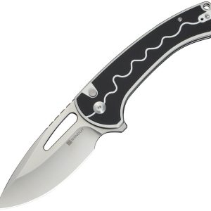 Squiggy Button Lock Black