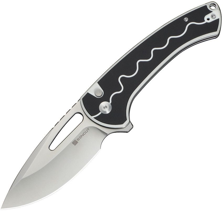 Squiggy Button Lock Black