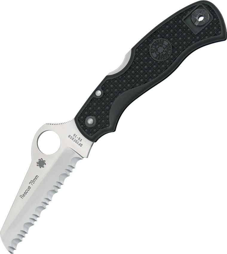 Rescue Lockback 79mm Black
