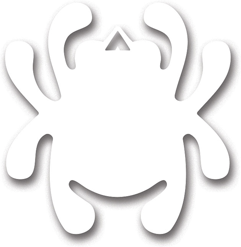 Mirror Decal Bug White