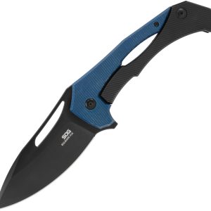 Bulwark Framelock Blue Micarta