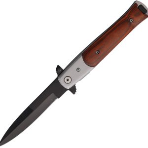 Stiletto Style Linerlock Brn