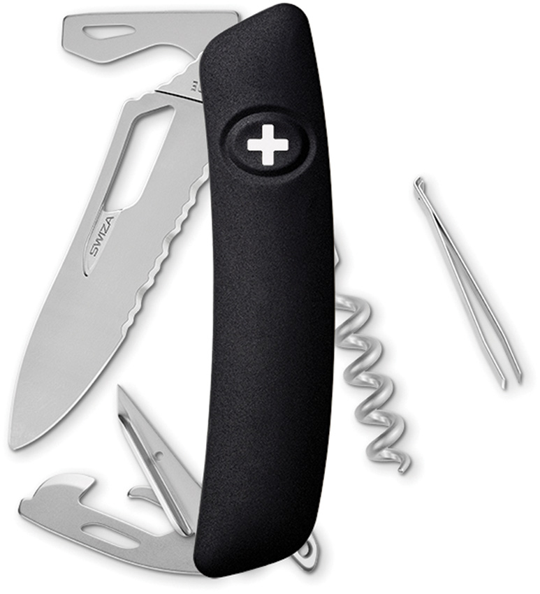 SH03 Swiss Pocket Knife Black