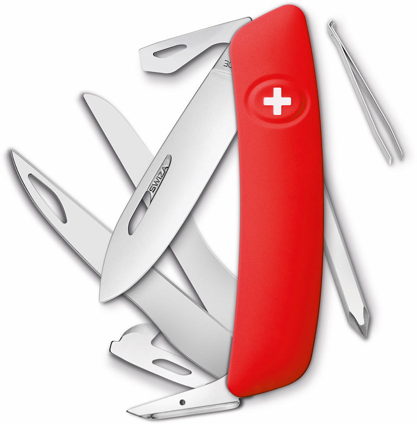 D08 Swiss Pocket Knife Red
