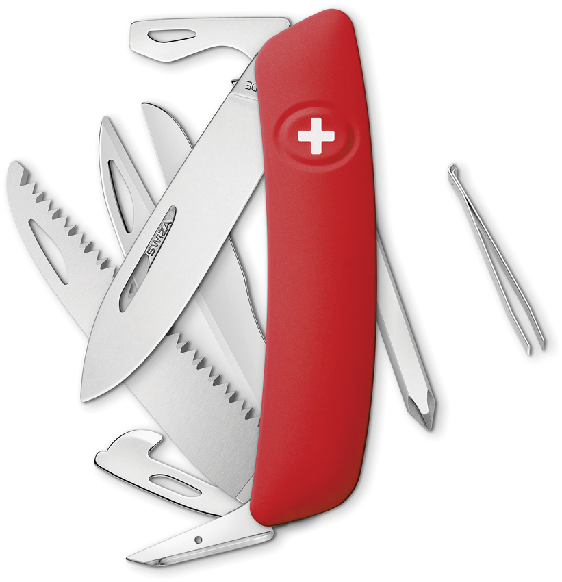 D10 Pocket Knife Red