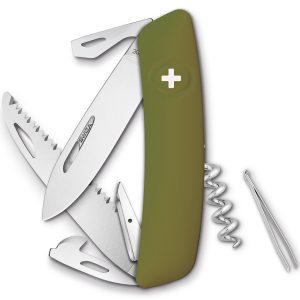 D05 Olive Swiss Pocket Knife