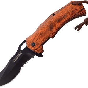 Linerlock A/O Brown Pakkawood