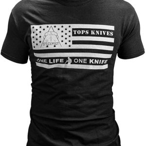 T-Shirt Flag Logo Black Large