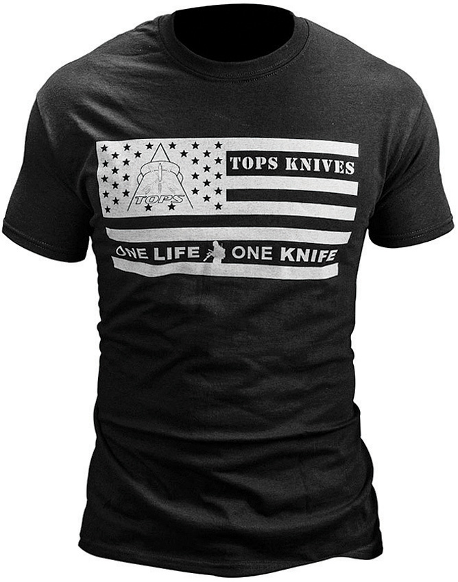 T-Shirt Flag Logo Black Xl