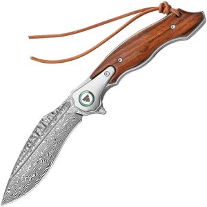 TRIVISA Lepus-01 Linerlock Damascus TVYZ03IWD product image